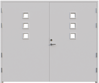 Garageport Leksandsdörren Boda Klarglas