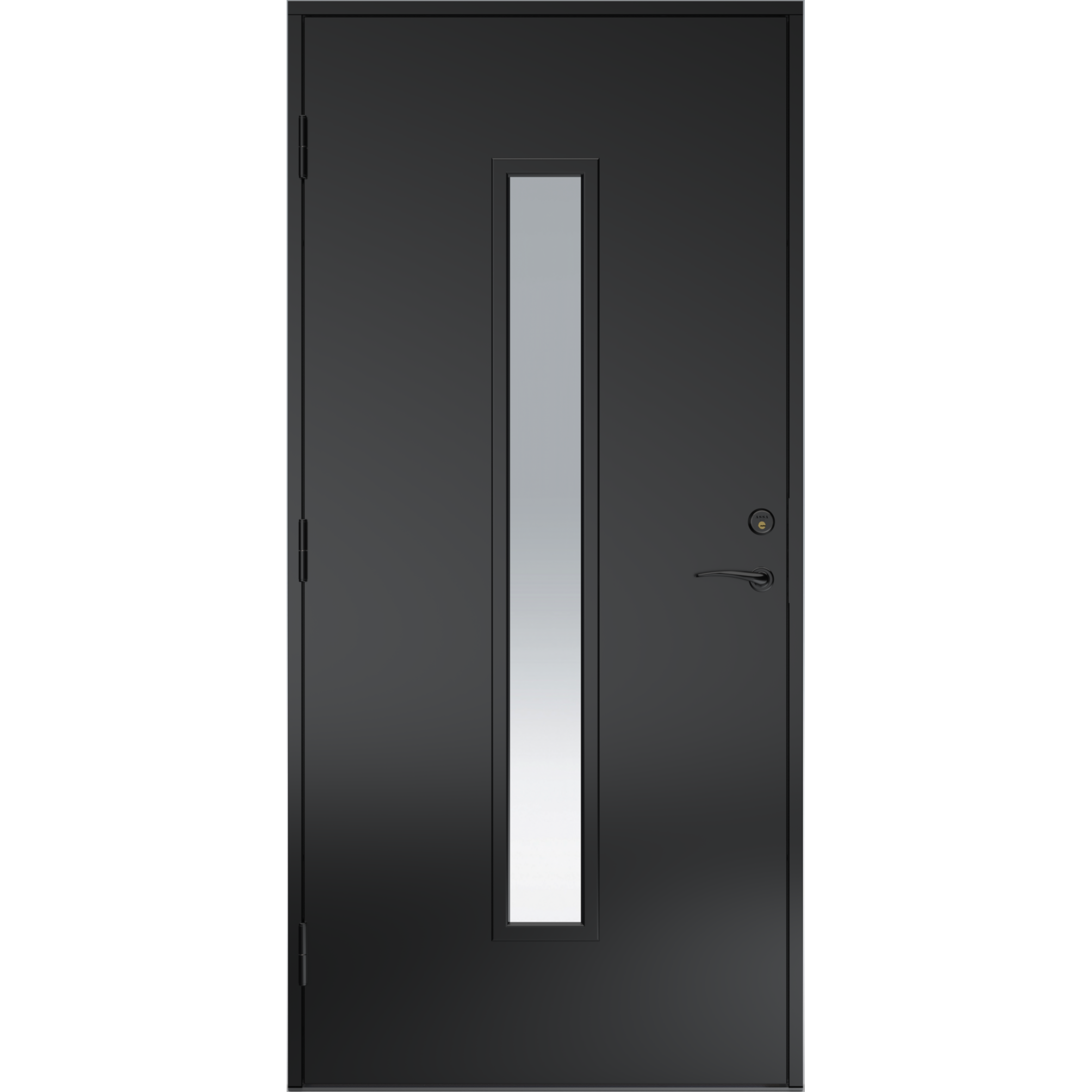 Sunnerbo Ytterdörr SY197 Svart Klarglas