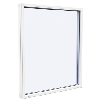 Fast Fönster Westcoast Windows Classic Plus 3-Glas Vit Alu