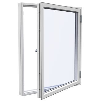 Sidohängt Fönster Westcoast Windows Classic Plus 3-glas Vit Alu