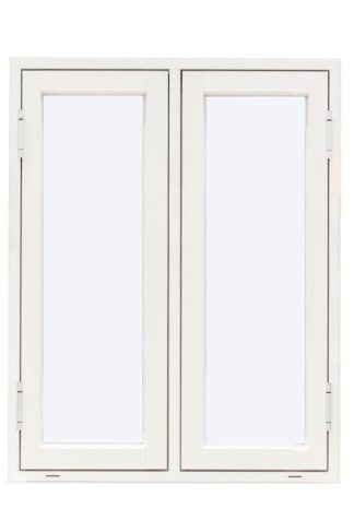 Sidohängt Fönster Tvåluft Westcoast Windows Classic Plus 3-glas Vit Alu